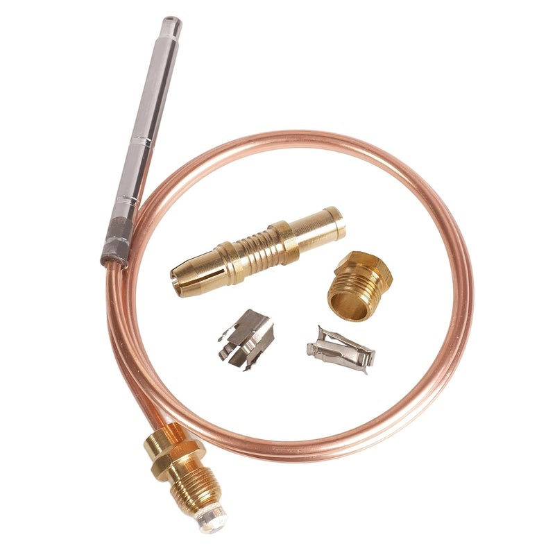 KBZ Thermocoupler for Robertshaw Thermostat Control Pilot Burner Assembly Replacement 1980-036 Snap Fit Universal Thermocouple (36") (Pack of 2) - Image 5